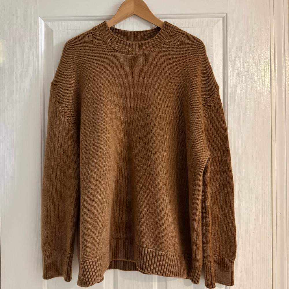 Anine Bing Rosie Cashmere Sweater Size Medium Camel Color